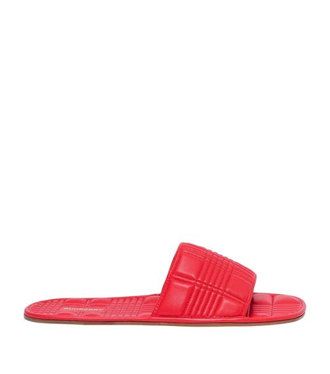 red burberry slides|Burberry slides on sale.